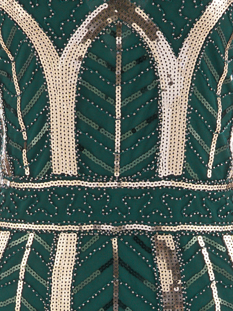 1920ER VINTAGE FRANSEN PAILLETTEN PARTY KLEID