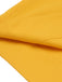 Weißes & gelbes Schleifenknoten Patchwork Kleid