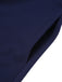 Marineblaues gestreiftes Patchwork-Kleid aus den 1950ern