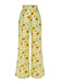 [Vorverkauf] Gelbe 1950er Sonnenblumen Jacquard Hose