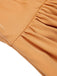 Aprikosengelbes 1950er Bandeau-Schirmkleid