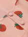 2PCS 1950er Erdbeeren Strampler & Regenschirm Rock