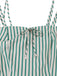 1950er Hosenträger Quadratischer Ausschnitt Rücken Wickelkleid