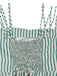 1950er Hosenträger Quadratischer Ausschnitt Rücken Wickelkleid