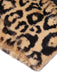 Schwarzes 1960er Leopard Plüsch V-Ausschnitt Bleistiftkleid