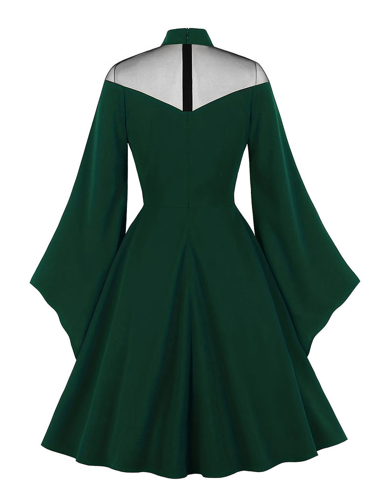 1950er Halloween Kleid mit Schlagärmeln