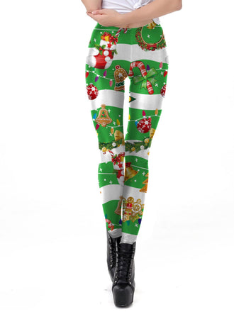 1960er Weihnachten Klassische Elemente Leggings