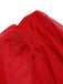 Rot 1950er Transparente Ärmel Mesh Kleid