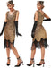 1920er V-Ausschnitt Pailletten Quasten Gatsby Kleid