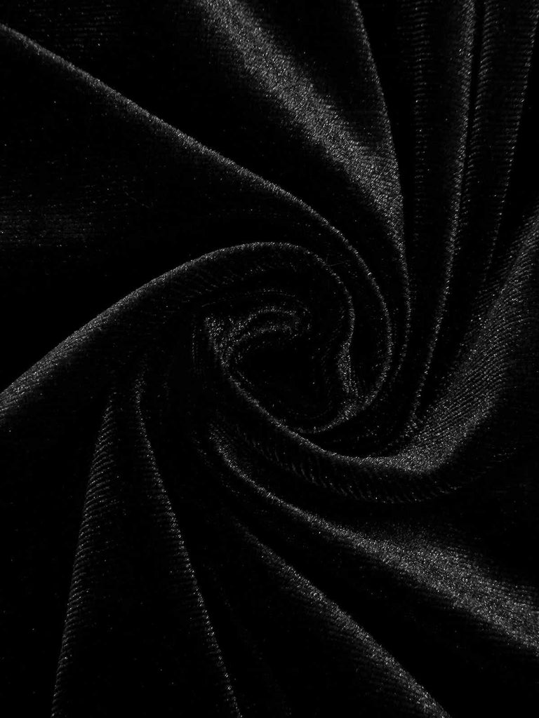 Schwarz & Weiß 1960er Revers Patchwork Samtkleid