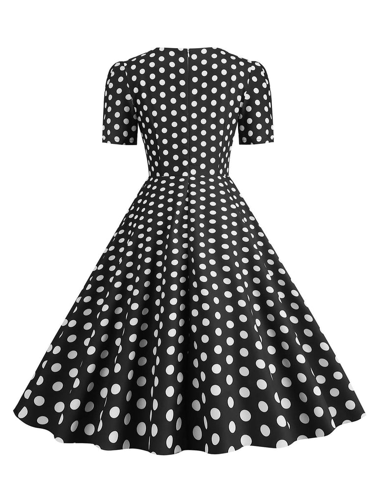 1950er Vintage Sweetheart Fliege Swing Kleid