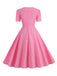 1950er Vintage Sweetheart Fliege Swing Kleid