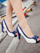 VINTAGE BOW FISCHMAUL HOHE ABSATZ SANDALEN