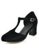 RETRO T-STRAP MARY JANE HIGH HEEL SCHUHE