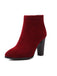 FLEECE EINFARBIG HOHEM ABSATZ STIEFEL