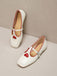 Retro Square Shallow Mouth Schuhe Mit Dickem Absatz