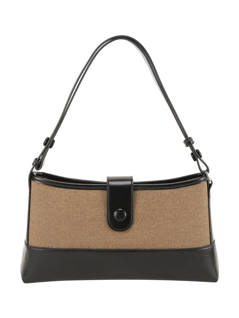 Braunes Leder Literarische Vintage Unterarmtasche
