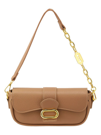 Solide Farbe Kette Klappe Umhängetaschen