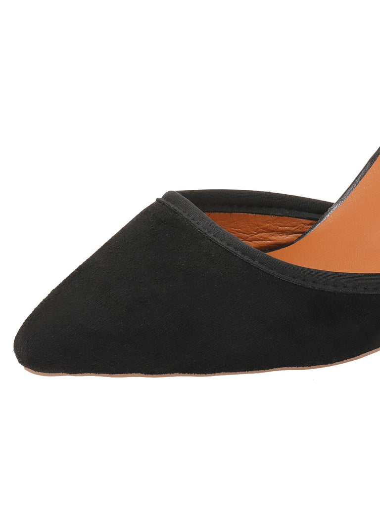 Französische Stiletto-Sandalen mit spitzen Zehen