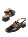 Vintage Solid Mary Janes Schuhe