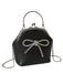Retro Bowknot Solid Shell Tasche