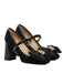 Retro Bowknot Chunky Heels Mary Jane Schuhe