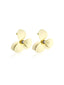 Retro Gelbe Blume Strass Ohrstecker