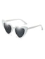 Vintage Legierung Tempel Herz Frame Sonnenbrille