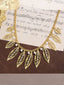 Perle Und Blätter Legierung Vintage Halskette
