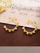 Gold Rose Hoop Retro Ohrringe
