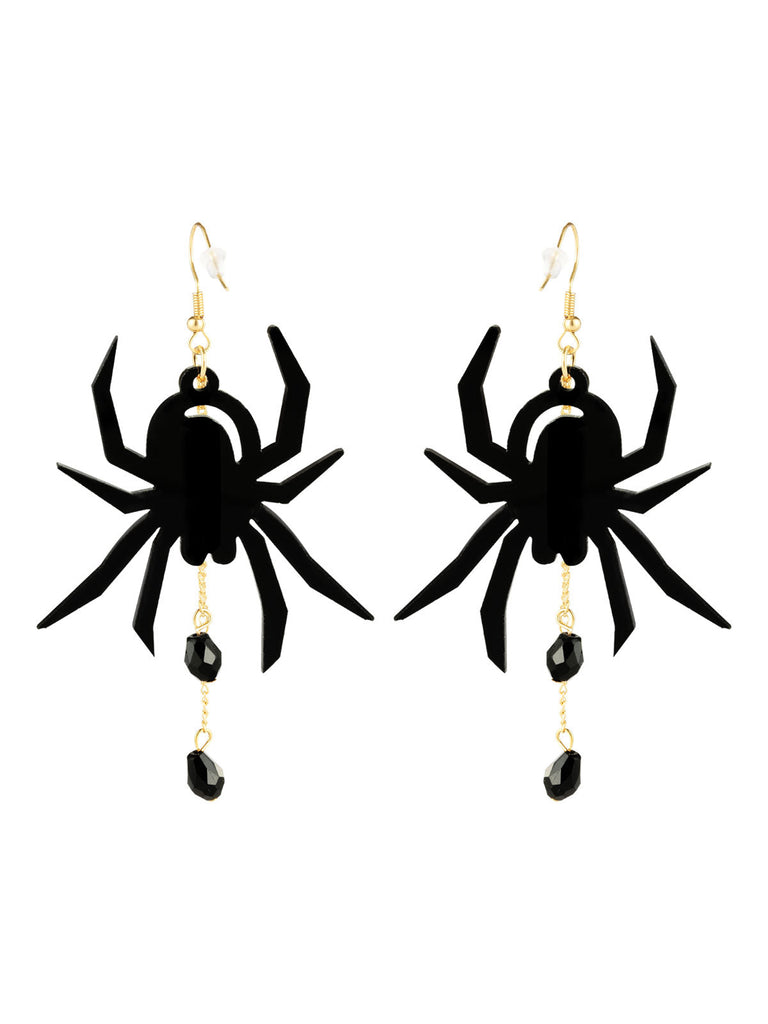 Halloween Schwarze Spinne Baumeln Ohrringe