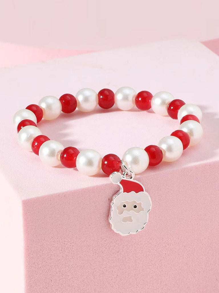 Retro Christmas Manual Bead Bracelet