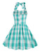Kinder Party 1950s Plaid Halter Swing Mädchen Kleid