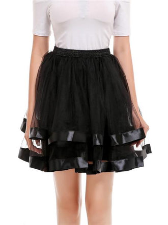 SCHWARZ 1950ER PETTICOAT TUTU KRINOLINE