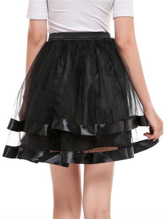 SCHWARZ 1950ER PETTICOAT TUTU KRINOLINE