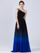 SCHWARZ BLAU ELEGANT STRASS RÜCKENFREI ABENDKLEID