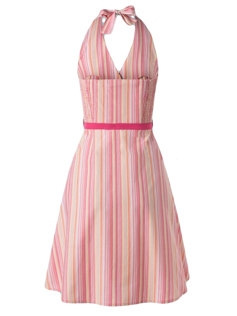 ROSA 1950ER VINTAGE NECKHOLDER SWING KLEID