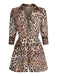 LEOPARD REVERS SCHNÜRUNG VINTAGE STRAMPLER
