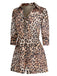 LEOPARD REVERS SCHNÜRUNG VINTAGE STRAMPLER