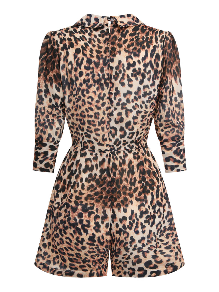 LEOPARD REVERS SCHNÜRUNG VINTAGE STRAMPLER