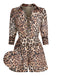 LEOPARD REVERS SCHNÜRUNG VINTAGE STRAMPLER