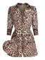 LEOPARD REVERS SCHNÜRUNG VINTAGE STRAMPLER