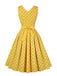 1950ER POLKA DOTS REVERS VINTAGE KLEID