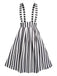2PCS SCHWARZE EINFACHE BLUSE & STRÄGERROCK