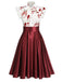 1950er Halloween Blut Schleifenknoten Kleid