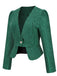 RETRO GRÜNER  KAROKNOPF BLAZER