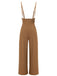 Kaffee 1930s Solider Hosenträger Overall