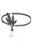 1920ER FRANSENPERLE QUASTE STRASS STIRNBAND