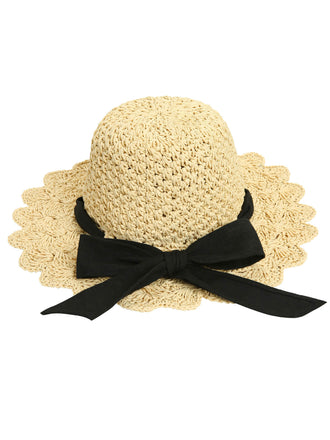 Handgefertigter Ruffia Strohband Sonnenhut