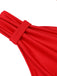 [Vorverkauf] Roter 1940er V-Ausschnitt einteiliger Badeanzug